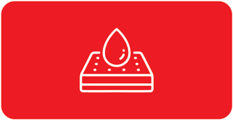 WATERPROOF  This feature is designed to safeguard the mattress against spills, stains, and accidents, making it easier to clean and prolong the mattress's lifespan.